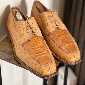 Color: Beige Material: Ostrich/Snake Size: 11 Condition:Excellent Price: $300